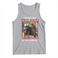 Being An American Is A Choice Being A Native American Is An Honor Tank Top USA Flag - Wonder Print Shop