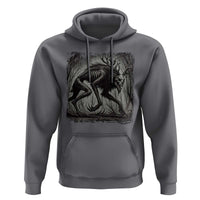 Wendigo Monster Hoodie Skinwalker Night Stroll Cryptid Dark Forest - Wonder Print Shop