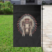 Horse Native American Indigenous Heritage War Bonnet Garden Flag - Wonder Print Shop
