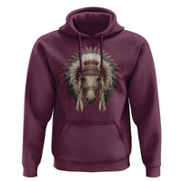 Horse Native American Indigenous Heritage War Bonnet Hoodie - Wonder Print Shop