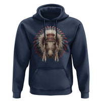 Horse Native American Indigenous Heritage War Bonnet Hoodie - Wonder Print Shop