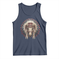 Horse Native American Indigenous Heritage War Bonnet Tank Top - Wonder Print Shop