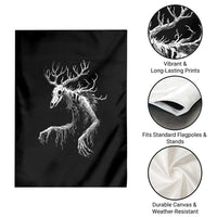 Wendigo Monster Skinwalker Mythical Cryptid Garden Flag - Wonder Print Shop