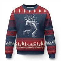 Wendigo Monster Skinwalker Mythical Cryptid Ugly Christmas Sweater - Wonder Print Shop