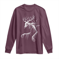 Wendigo Monster Skinwalker Mythical Cryptid Long Sleeve Shirt - Wonder Print Shop