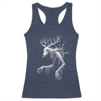 Wendigo Monster Skinwalker Mythical Cryptid Racerback Tank Top - Wonder Print Shop