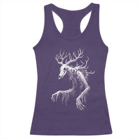 Wendigo Monster Skinwalker Mythical Cryptid Racerback Tank Top - Wonder Print Shop
