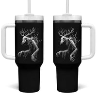 Wendigo Monster Skinwalker Mythical Cryptid Tumbler With Handle - Wonder Print Shop