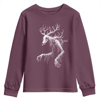 Wendigo Monster Skinwalker Mythical Cryptid Youth Sweatshirt - Wonder Print Shop