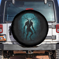Wendigo Monster Skinwalker Mythical Cryptid Dark Forest Spare Tire Cover - Wonder Print Shop