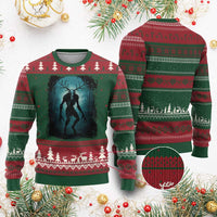 Wendigo Monster Skinwalker Mythical Cryptid Dark Forest Ugly Christmas Sweater - Wonder Print Shop