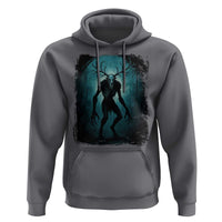 Wendigo Monster Skinwalker Mythical Cryptid Dark Forest Hoodie - Wonder Print Shop