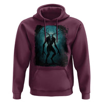 Wendigo Monster Skinwalker Mythical Cryptid Dark Forest Hoodie - Wonder Print Shop