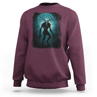 Wendigo Monster Skinwalker Mythical Cryptid Dark Forest Sweatshirt - Wonder Print Shop