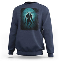 Wendigo Monster Skinwalker Mythical Cryptid Dark Forest Sweatshirt - Wonder Print Shop