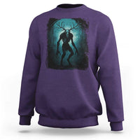 Wendigo Monster Skinwalker Mythical Cryptid Dark Forest Sweatshirt - Wonder Print Shop