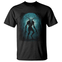 Wendigo Monster Skinwalker Mythical Cryptid Dark Forest T Shirt - Wonder Print Shop