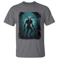 Wendigo Monster Skinwalker Mythical Cryptid Dark Forest T Shirt - Wonder Print Shop