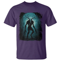 Wendigo Monster Skinwalker Mythical Cryptid Dark Forest T Shirt - Wonder Print Shop
