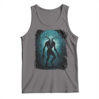 Wendigo Monster Skinwalker Mythical Cryptid Dark Forest Tank Top - Wonder Print Shop