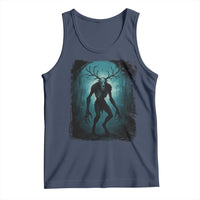 Wendigo Monster Skinwalker Mythical Cryptid Dark Forest Tank Top - Wonder Print Shop