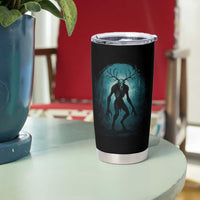 Wendigo Monster Skinwalker Mythical Cryptid Dark Forest Tumbler Cup - Wonder Print Shop
