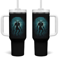 Wendigo Monster Skinwalker Mythical Cryptid Dark Forest Tumbler With Handle - Wonder Print Shop