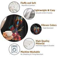 Native American Indigenous Heritage Peyote Water Bird Throw Blanket - Wonder Print Shop