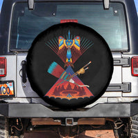 Native American Indigenous Heritage Peyote Water Bird Spare Tire Cover - Wonder Print Shop