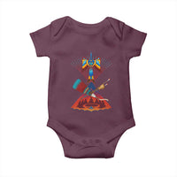 Native American Indigenous Heritage Peyote Water Bird Baby Onesie - Wonder Print Shop