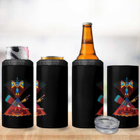 Native American Indigenous Heritage Peyote Water Bird 4 in 1 Can Cooler Tumbler - Wonder Print Shop