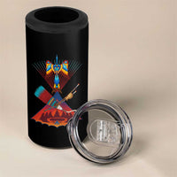 Native American Indigenous Heritage Peyote Water Bird 4 in 1 Can Cooler Tumbler - Wonder Print Shop