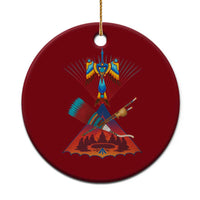 Native American Indigenous Heritage Peyote Water Bird Ceramic Ornament
