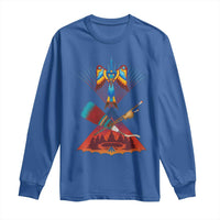 Native American Indigenous Heritage Peyote Water Bird Long Sleeve Shirt - Wonder Print Shop