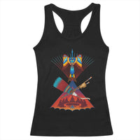 Native American Indigenous Heritage Peyote Water Bird Racerback Tank Top - Wonder Print Shop