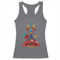Native American Indigenous Heritage Peyote Water Bird Racerback Tank Top - Wonder Print Shop