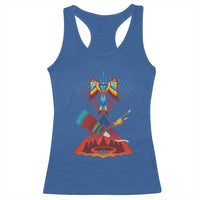 Native American Indigenous Heritage Peyote Water Bird Racerback Tank Top - Wonder Print Shop