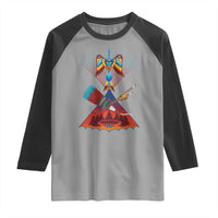 Native American Indigenous Heritage Peyote Water Bird Raglan Shirt - Wonder Print Shop
