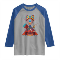 Native American Indigenous Heritage Peyote Water Bird Raglan Shirt - Wonder Print Shop