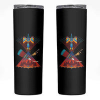 Native American Indigenous Heritage Peyote Water Bird Skinny Tumbler - Wonder Print Shop