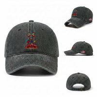 Native American Indigenous Heritage Peyote Water Bird Washed Cotton Baseball Cap