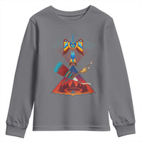 Native American Indigenous Heritage Peyote Water Bird Youth Sweatshirt - Wonder Print Shop