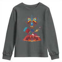 Native American Indigenous Heritage Peyote Water Bird Youth Sweatshirt - Wonder Print Shop