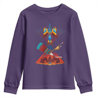 Native American Indigenous Heritage Peyote Water Bird Youth Sweatshirt - Wonder Print Shop