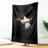 Native American White Buffalo Throw Blanket Seven Sacred Grandfather Teachings - Wonder Print Shop