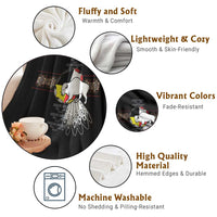 Native American White Buffalo Throw Blanket Seven Sacred Grandfather Teachings - Wonder Print Shop