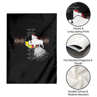 Native American White Buffalo Garden Flag Seven Sacred Grandfather Teachings - Wonder Print Shop