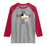 Native American White Buffalo Raglan Shirt Seven Sacred Grandfather Teachings - Wonder Print Shop