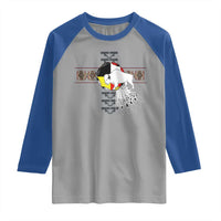 Native American White Buffalo Raglan Shirt Seven Sacred Grandfather Teachings - Wonder Print Shop