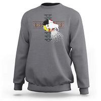 Native American White Buffalo Sweatshirt Seven Sacred Grandfather Teachings - Wonder Print Shop